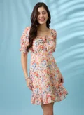 جلو باص multicolored floral